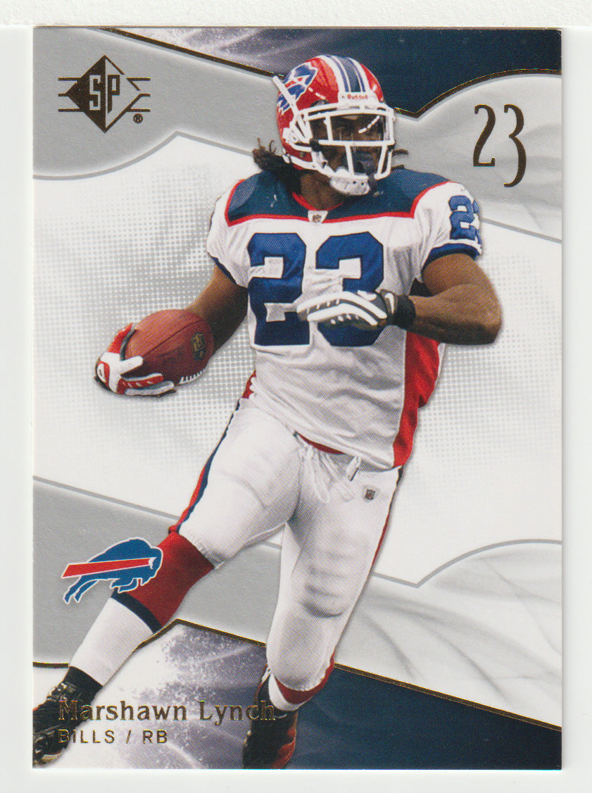 Marshawn Lynch - Buffalo Bills (NFL Football Card) 2009 Upper Deck SP Authentic Retail # 90 Mint