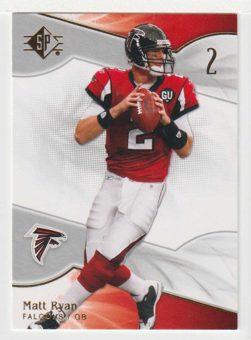 Matt Ryan - Atlanta Falcons (NFL Football Card) 2009 Upper Deck SP Authentic Retail # 95 Mint