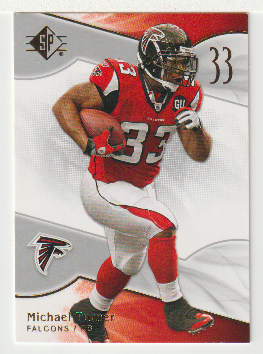 Michael Turner - Atlanta Falcons (NFL Football Card) 2009 Upper Deck SP Authentic Retail # 96 Mint