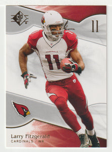 Larry Fitzgerald - Arizona Cardinals (NFL Football Card) 2009 Upper Deck SP Authentic Retail # 100 Mint