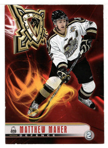 Matt Maher (BCHL Hockey) - 2010-11 Arby's Westside Warriors # 2 Mint