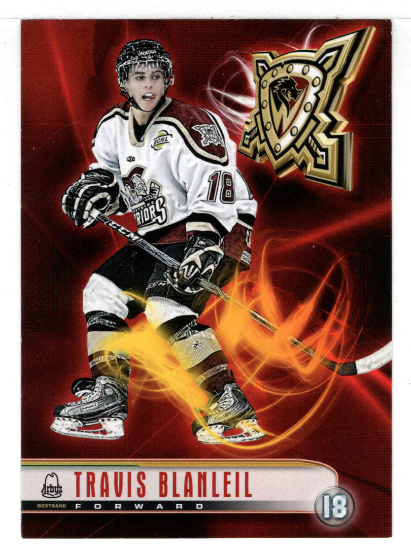 Travis Blanleil (BCHL Hockey) - 2010-11 Arby's Westside Warriors # 18 Mint