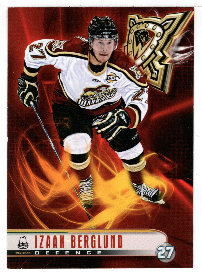 Izzak Berglund (BCHL Hockey) - 2010-11 Arby's Westside Warriors # 27 Mint