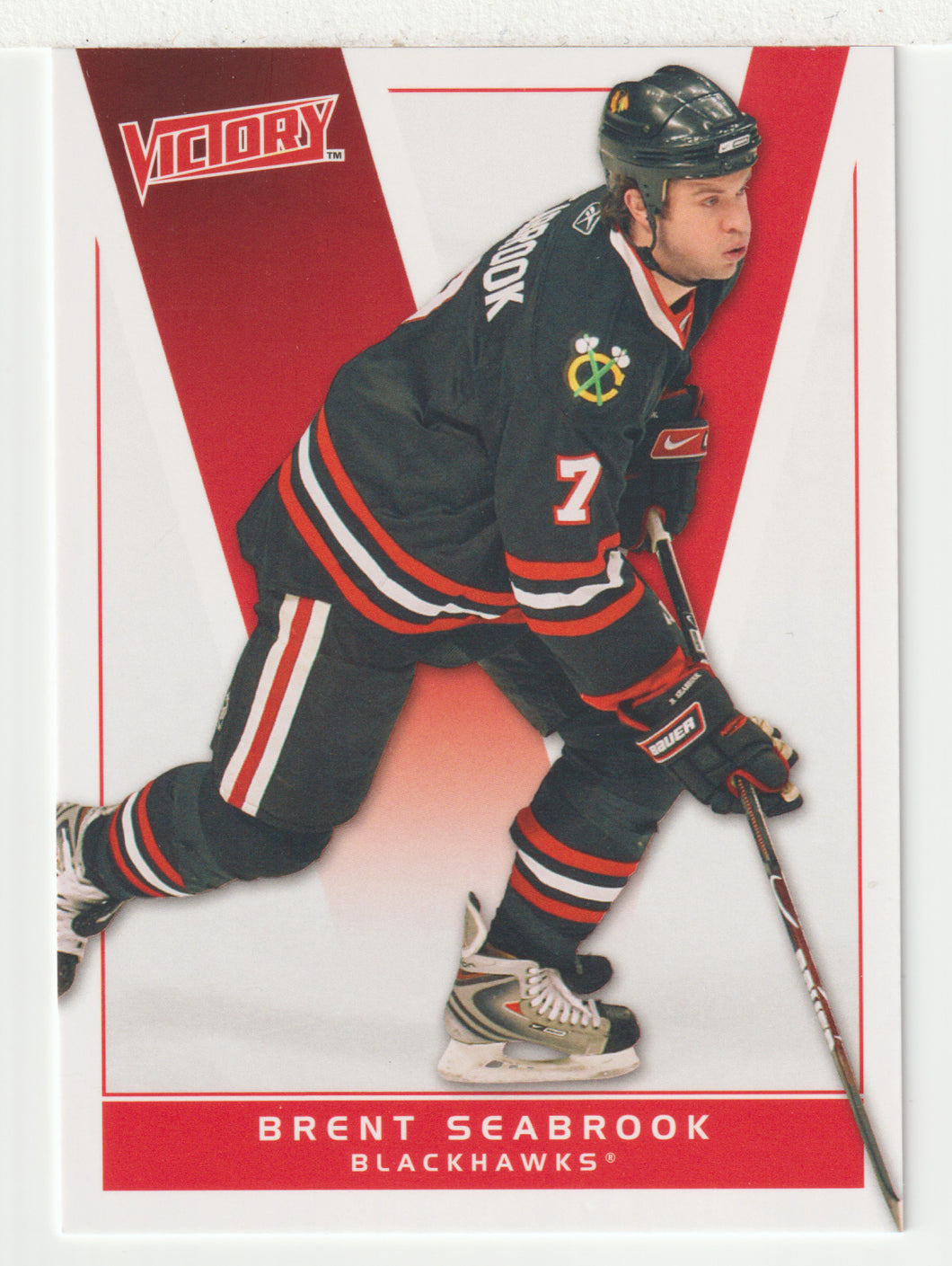 Brent Seabrook - Chicago Blackhawks (NHL Hockey Card) 2010-11 Upper Deck Victory # 41 Mint