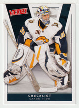 Load image into Gallery viewer, Ryan Miller - Buffalo Sabres - Chceklist # 1 (NHL Hockey Card) 2010-11 Upper Deck Victory # 199 Mint
