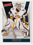 Ryan Miller - Buffalo Sabres - Chceklist # 1 (NHL Hockey Card) 2010-11 Upper Deck Victory # 199 Mint