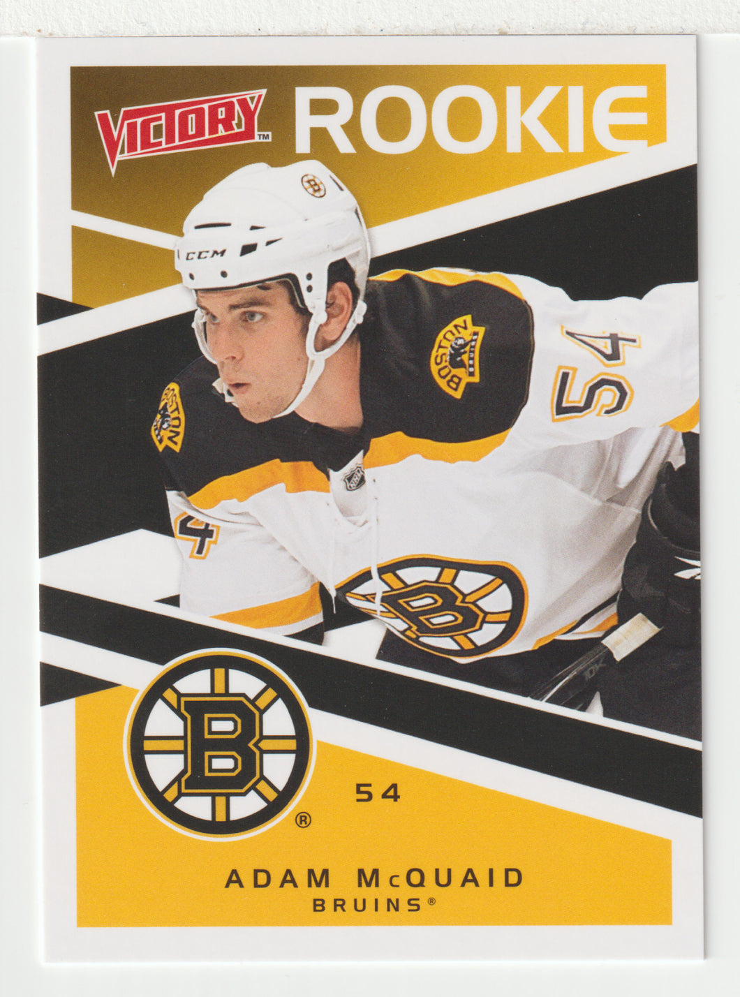 Adam McQuaid RC - Boston Bruins (NHL Hockey Card) 2010-11 Upper Deck Victory # 205 Mint