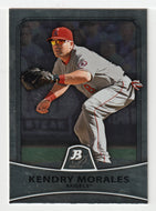 Kendry Morales - Los Angeles Angels (MLB Baseball Card) 2010 Bowman Platinum # 30 Mint