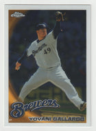 Yovani Gallardo - Milwaukee Brewers (MLB Baseball Card) 2010 Topps Chrome # 58 Mint