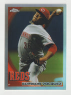 Edinson Volquez - Cincinnati Reds - Refractors (MLB Baseball Card) 2010 Topps Chrome # 107 Mint