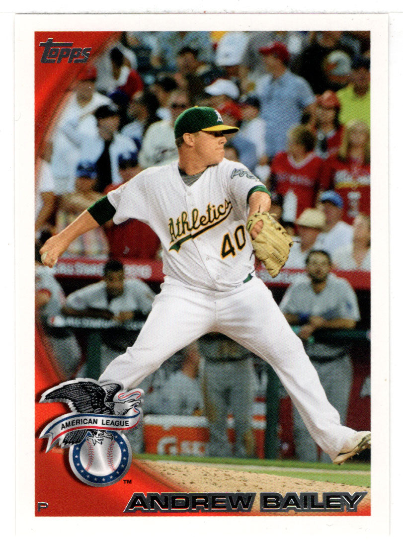 Andrew Bailey - Oakland Athletics - American League All-Star (MLB Baseball Card) 2010 Topps Update # 25 Mint