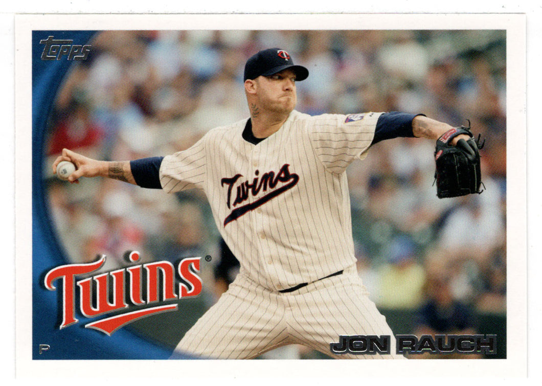 Jon Rauch - Minnesota Twins (MLB Baseball Card) 2010 Topps Update # 93 Mint