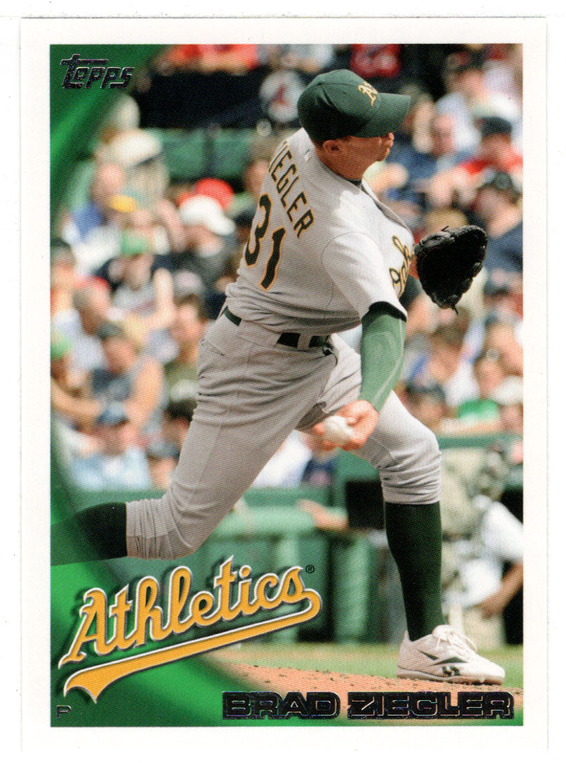 Brad Ziegler - Oakland Athletics (MLB Baseball Card) 2010 Topps Update # 113 Mint