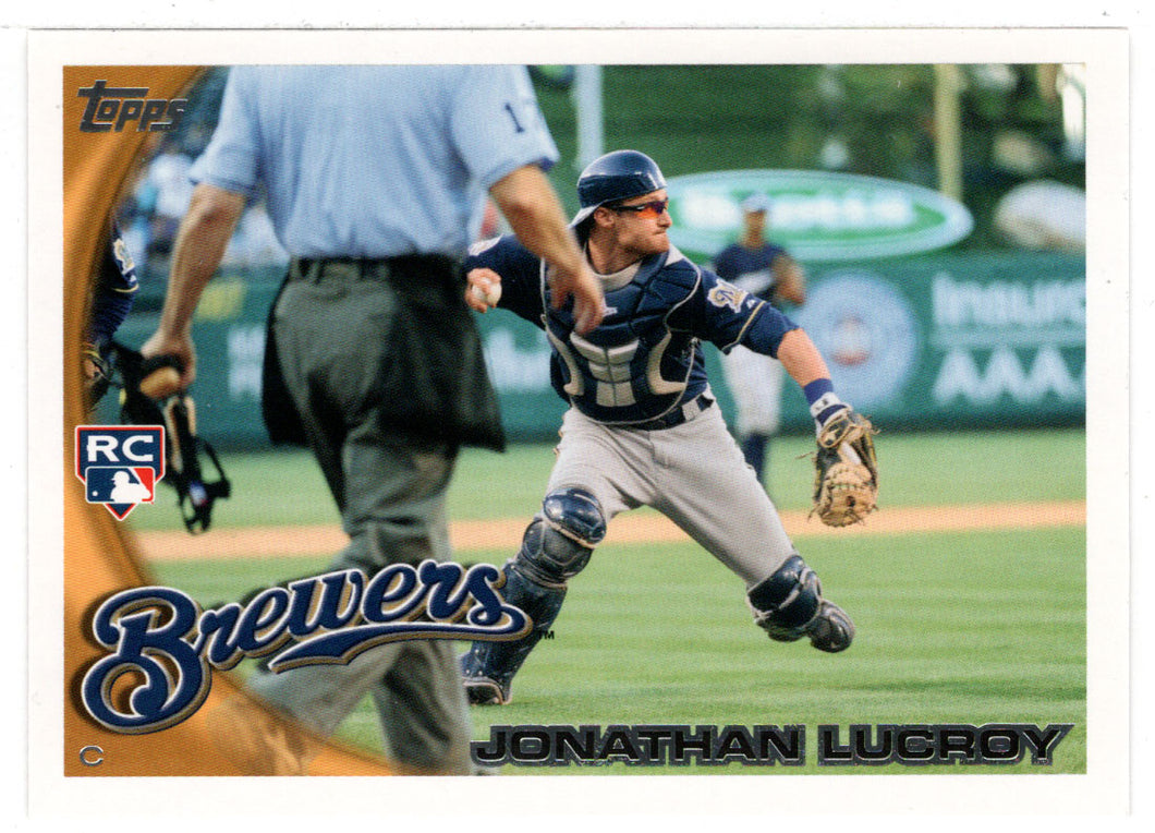 Jonathan Lucroy RC - Milwaukee Brewers (MLB Baseball Card) 2010 Topps Update # 143 Mint