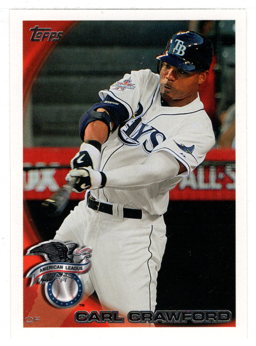 Carl Crawford - Tampa Bay Rays - American League All-Star (MLB Baseball Card) 2010 Topps Update # 170 Mint
