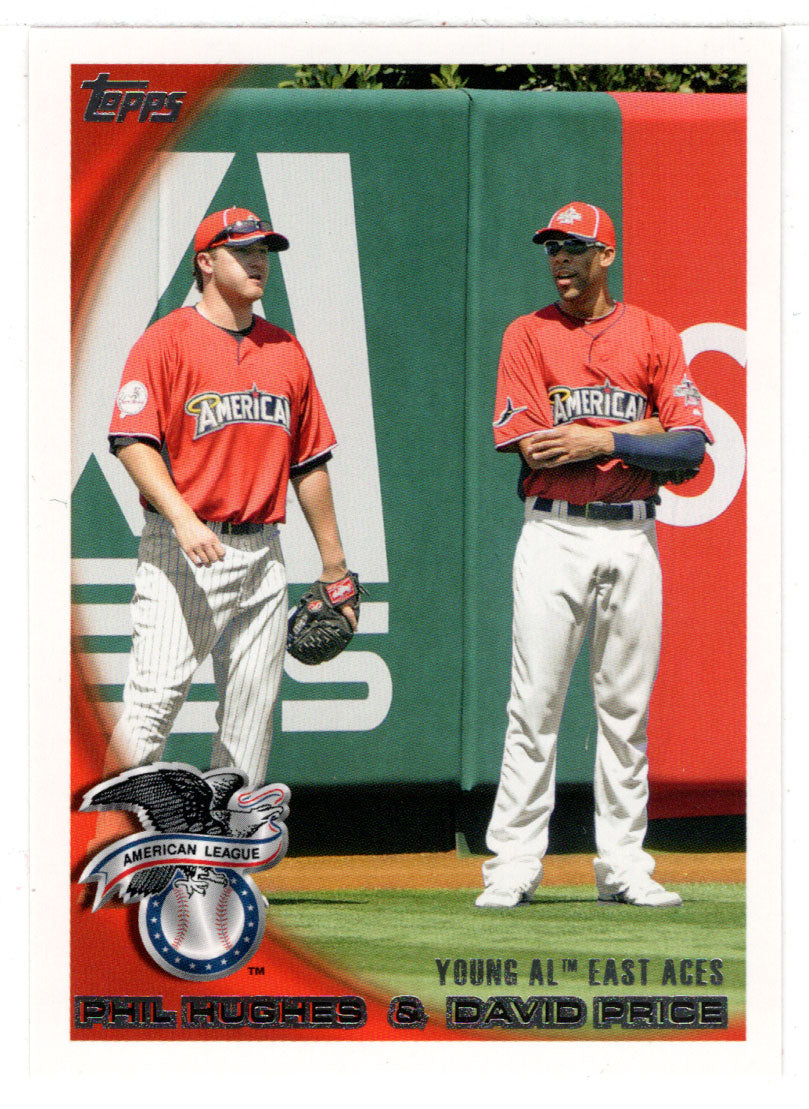David Price - Phil Hughes - New York Yankees - Young AL East Aces (MLB Baseball Card) 2010 Topps Update # 187 Mint