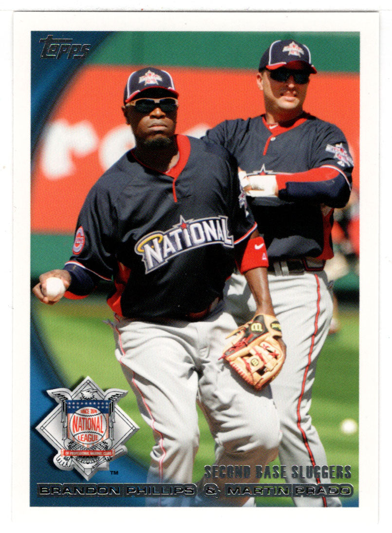 Brandon Phillips - Martin Prado - Second Base Sluggers (MLB Baseball Card) 2010 Topps Update # 228 Mint