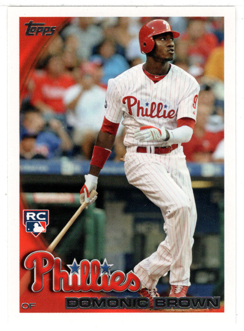 Domonic Brown RC - Philadelphia Phillies (MLB Baseball Card) 2010 Topps Update # 318 Mint