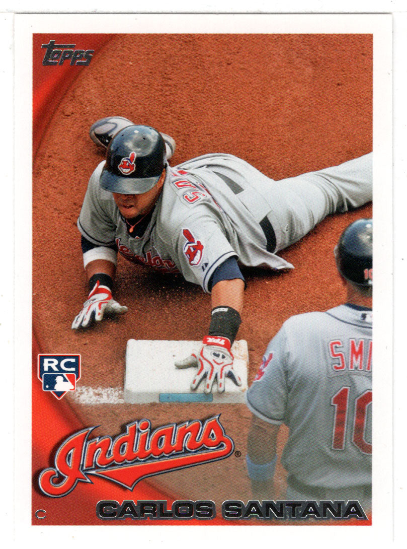 Carlos Santana RC - Cleveland Indians (MLB Baseball Card) 2010 Topps Update # 330 Mint