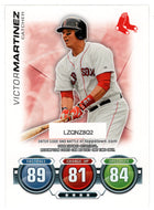 Victor Martinez - Boston Red Sox - Attax Code (MLB Baseball Card) 2010 Topps Update # 37 Mint