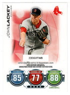 John Lackey - Boston Red Sox - Attax Code (MLB Baseball Card) 2010 Topps Update # 38 Mint