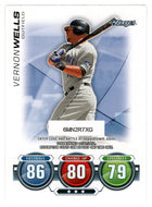 Vernon Wells - Toronto Blue Jays - Attax Code (MLB Baseball Card) 2010 Topps Update # 75 Mint