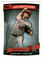 Jered Weaver - Los Angeles Angels - Peak Performance (MLB Baseball Card) 2010 Topps Update # PP-110 Mint