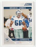Bradie James - Dallas Cowboys - Glossy (NFL Football Card) 2011 Score # 75 Mint