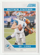 Matthew Stafford - Detroit Lions (NFL Football Card) 2011 Score # 98 Mint