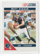 Matt Schaub - Houston Texans (NFL Football Card) 2011 Score # 120 Mint