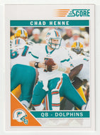 Chad Henne - Miami Dolphins (NFL Football Card) 2011 Score # 153 Mint