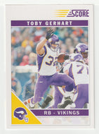 Toby Gerhart - Minnesota Vikings (NFL Football Card) 2011 Score # 166 Mint