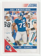 Osi Umenyiora - New York Giants (NFL Football Card) 2011 Score # 195 Mint