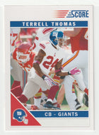 Terrell Thomas - New York Giants (NFL Football Card) 2011 Score # 197 Mint