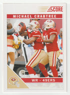 Michael Crabtree - San Francisco 49ers (NFL Football Card) 2011 Score # 250 Mint