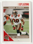 Ronde Barber - Tampa Bay Buccaneers - Glossy (NFL Football Card) 2011 Score # 281 Mint