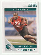 Dion Lewis RC - Philadelphia Eagles (NFL Football Card) 2011 Score # 331 Mint