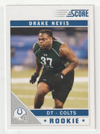 Drake Nevis RC - Indianapolis Colts (NFL Football Card) 2011 Score # 332 Mint