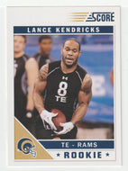 Lance Kendricks RC - St. Louis Rams (NFL Football Card) 2011 Score # 357 Mint