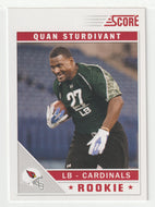 Quan Sturdivant RC - Arizona Cardinals (NFL Football Card) 2011 Score # 374 Mint