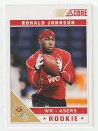 Ronald Johnson RC - San Francisco 49ers (NFL Football Card) 2011 Score # 382 Mint