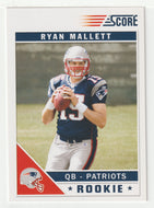 Ryan Mallett - New England Patriots - Glossy (NFL Football Card) 2011 Score # 385 Mint
