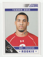 Tandon Doss RC - Baltimore Ravens (NFL Football Card) 2011 Score # 394 Mint