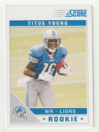 Titus Young RC - Detroit Lions (NFL Football Card) 2011 Score # 395 Mint