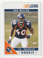 Von Miller RC - Denver Broncos (NFL Football Card) 2011 Score # 400 Mint