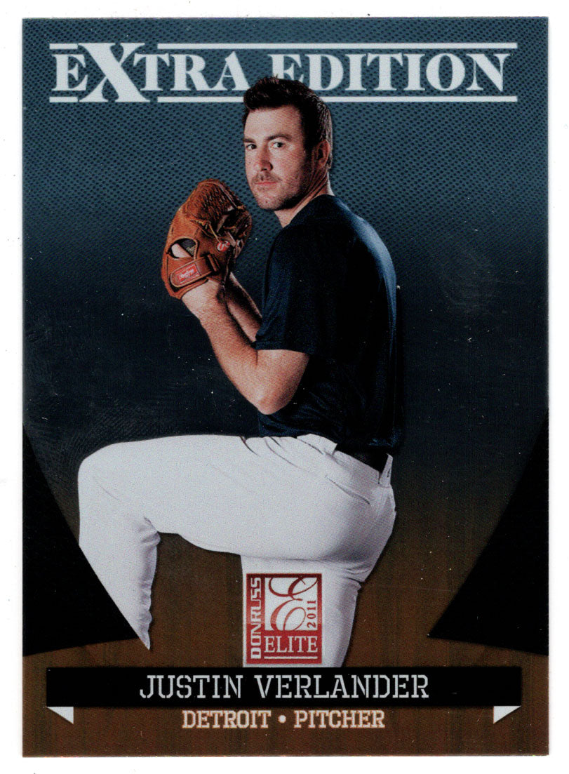 Justin Verlander- Detroit Tigers (MLB Baseball Card) 2011 Donruss Elite Extra Edition # 14 Mint