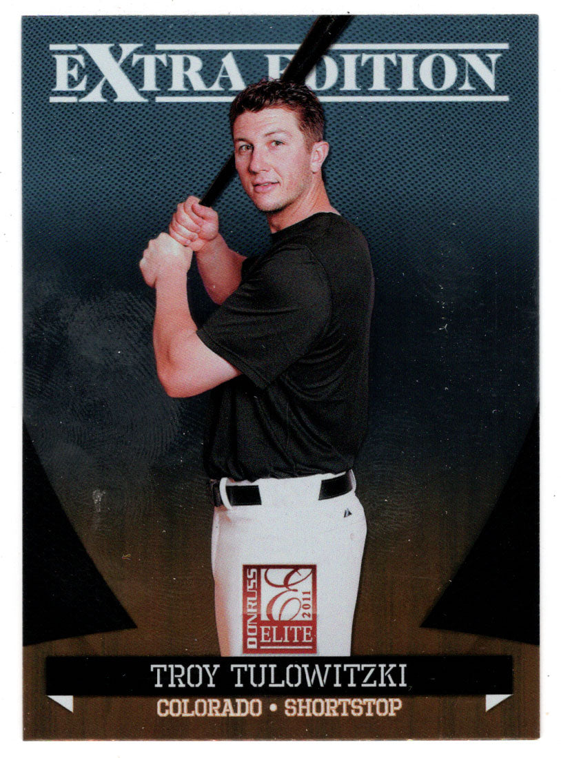 Troy Tulowitzki - Colorado Rockies (MLB Baseball Card) 2011 Donruss Elite Extra Edition # 24 Mint