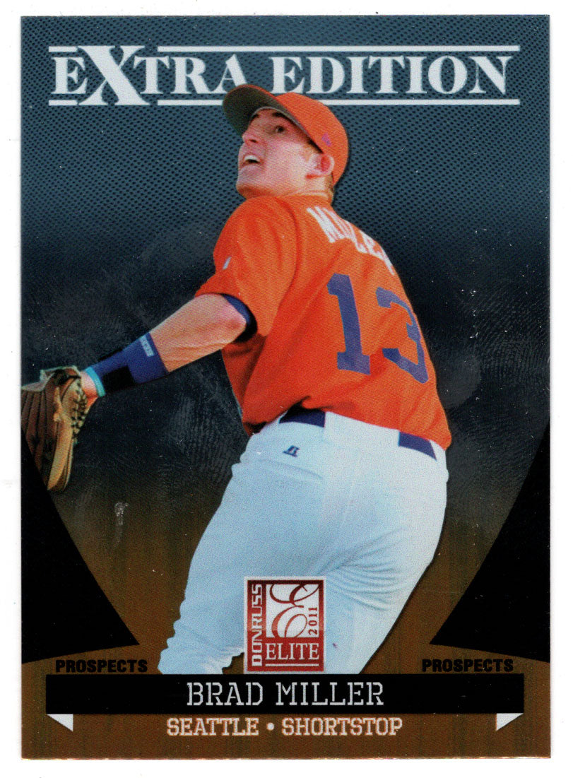 Brad Miller - Seattle Mariners - Prospects (MLB Baseball Card) 2011 Donruss Elite Extra Edition # 15 Mint
