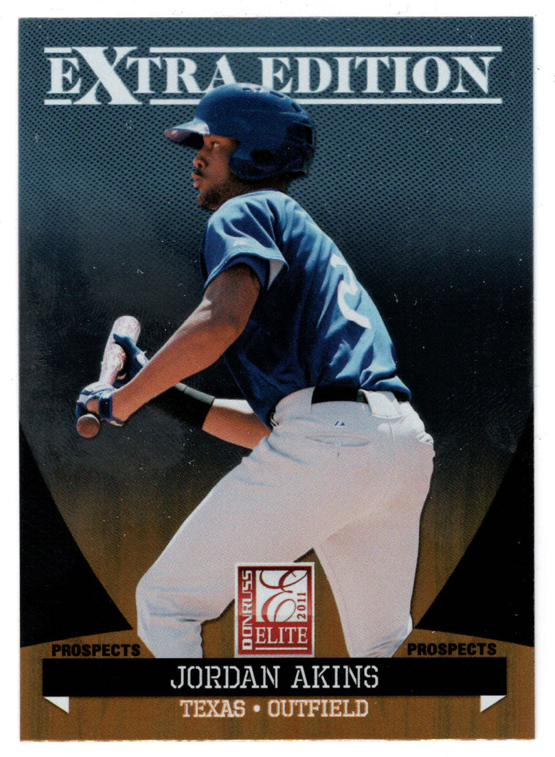 Jordan Akins - Texas Rangers - Prospects (MLB Baseball Card) 2011 Donruss Elite Extra Edition # 26 Mint