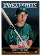 Carl Thomore - Colorado Rockies - Prospects (MLB Baseball Card) 2011 Donruss Elite Extra Edition # 33 Mint